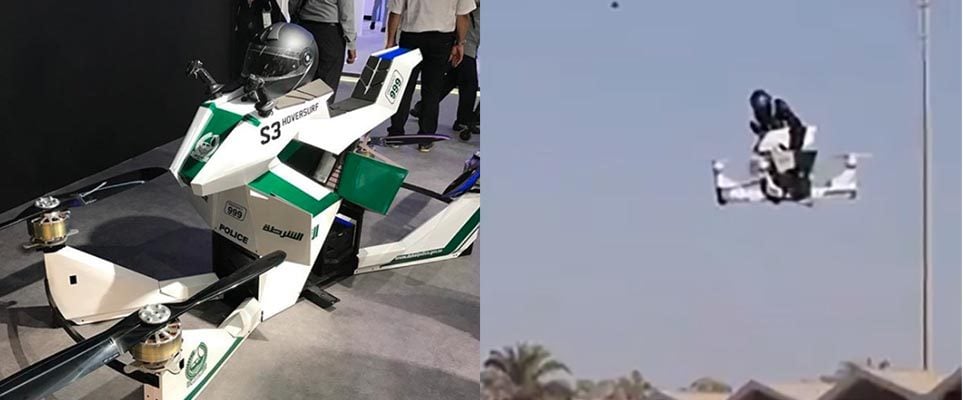 Watch Dubai Police Take To The Skies Aboard A Futuristic Flying