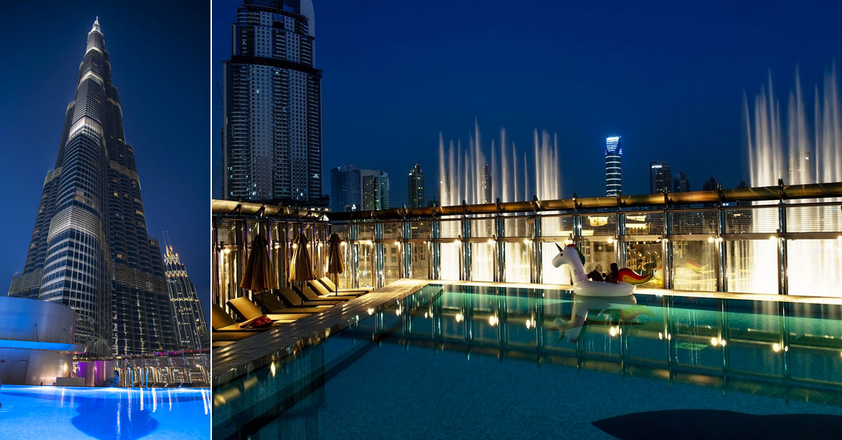 The Burj Khalifa rooftop pool party is back for a new season