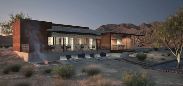 There's going to be a boutique eco-lodge near Fossil Rock ...