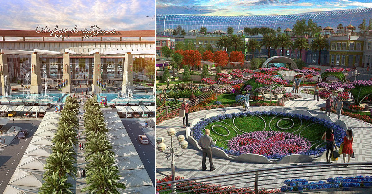 new mall in dubai with garden