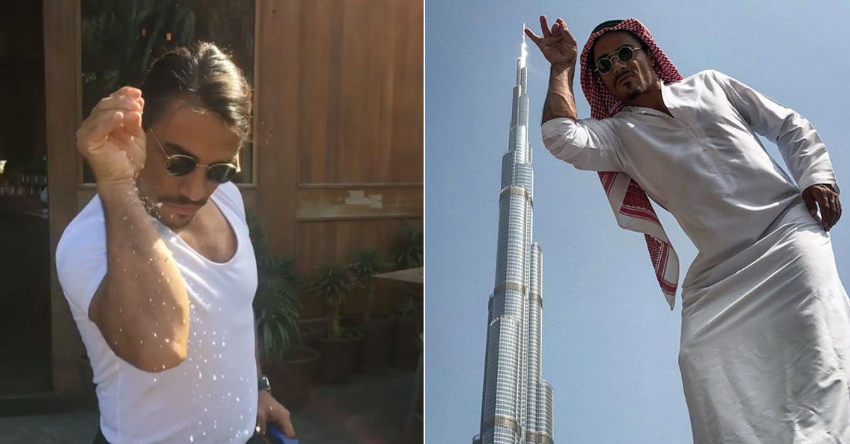 Salt Bae is back in Dubai and he's already had a VIP visitor