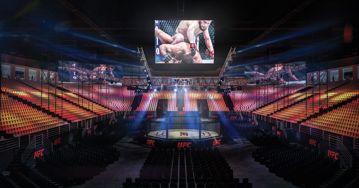 Here's what the purposebuilt UFC 242 arena in Abu Dhabi will look like...