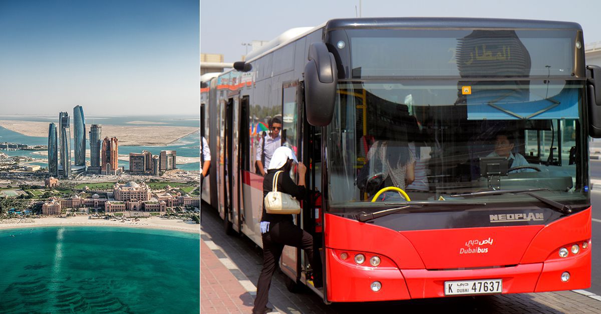 There's a new bus route connecting Abu Dhabi and Dubai