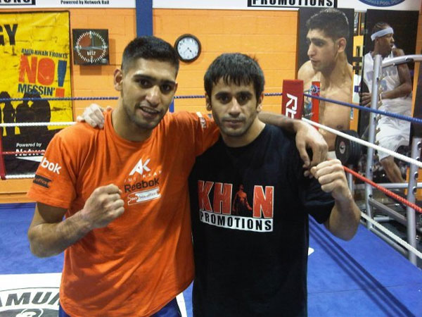 Amir Khan with Eisa Al Dah