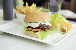 Camel burger at Al Fanr