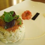 Crab cake at The Forge