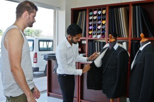 5. Getting a made-to-measure suit in Dubai