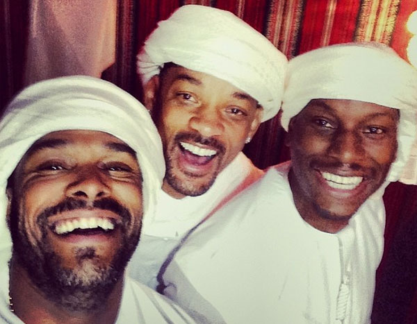 Tyrese shared pictures of him, Will Smith and Maxwell hanging out in traditional dress