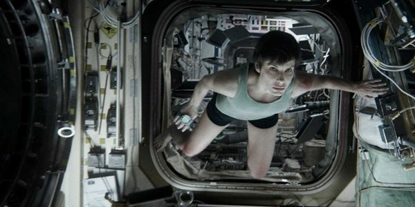 Gravity, starring Sandra Bullock