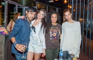 Nipin Gopi, Jovana Roganovic, Rania Rustom and Andjela Radonjic at Cargo, Dubai Marina