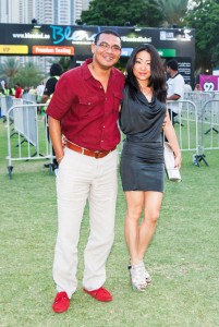 Adrian Cogills and Yelena Khan at Blended Festival, Dubai