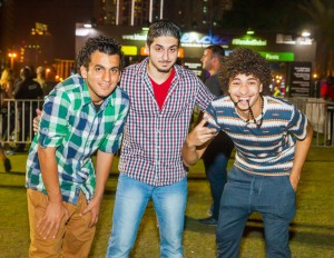 Sofyan Ibrahim, Ali Osama and Yazan Zack at Blended Festival, Dubai