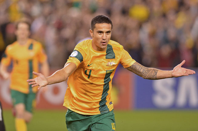 Tim Cahill and his Australia team will play in the UAE in October