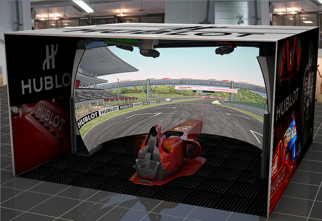F1 Ferrari simulator at Dubai Mall