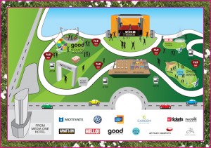 Party In The Park site map