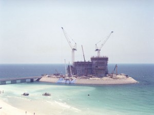 Burj Al Arab under construction - December 1996