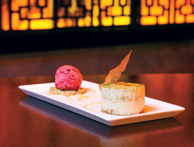 Best desserts in Dubai - Green tea tiramisu at Kanpai