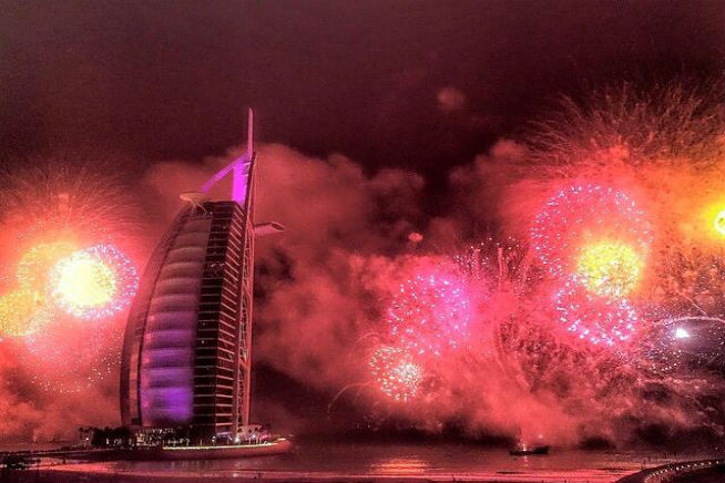 Burj Al Arab fireworks