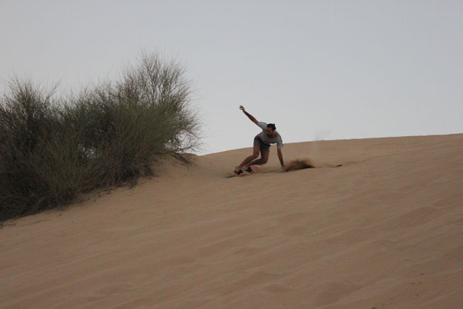 Sandboarding in Dubai with Above Sandboards