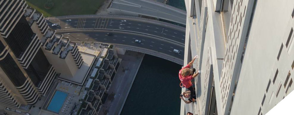 'Spiderman' Alain Robert will stage a record attempt on Dubai's Cayan Tower (image credit: facebook.com/frenchspiderman)