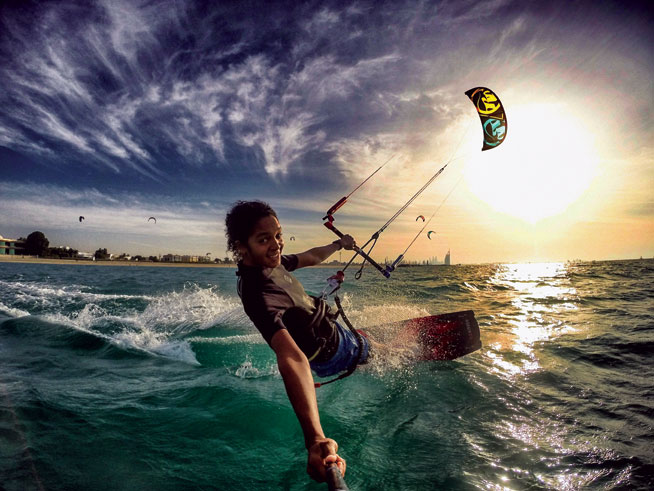 Kitesurfing in Dubai