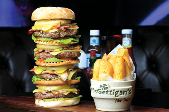 McGettigan's burger challenge - burger eating challenge