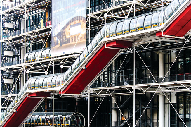 Public art - Pompidou Centre; Paris, France