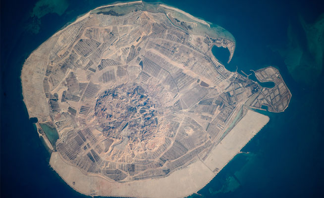UAE And Dubai from space