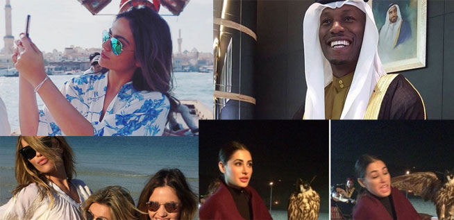 celebrities spotted in dubai this week