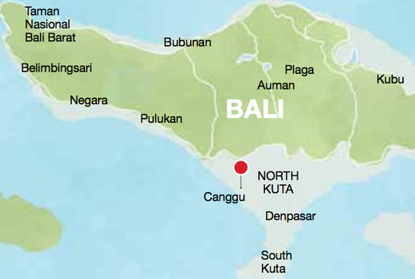 Bali map
