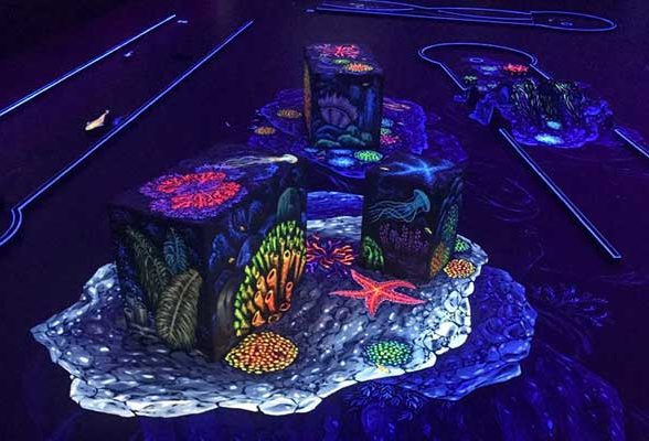 A 3D, glow in the dark mini golf concept has opened in JBR