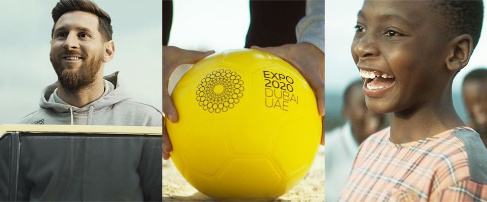 Football star Lionel Messi shows off his skills in new Expo 2020 campaign