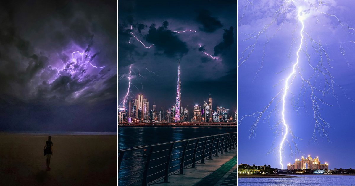 In pics Dubai experienced some extreme stormy weather last night