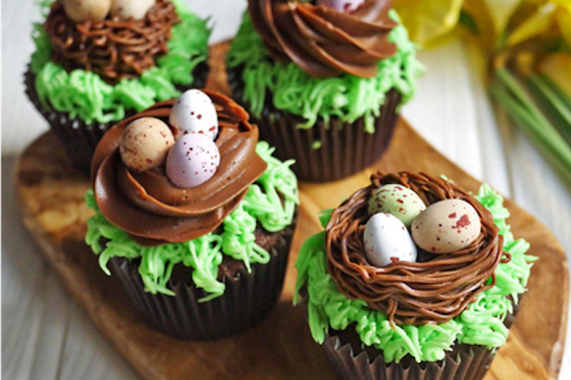 Brownie Points Cupcake - Easter Nest