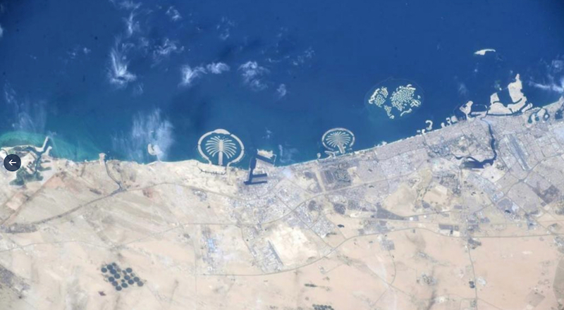 dubai from space