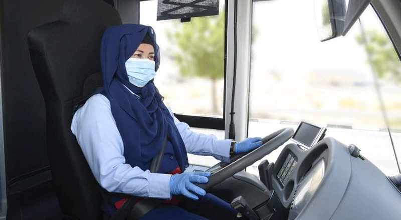 RTA female bus driver