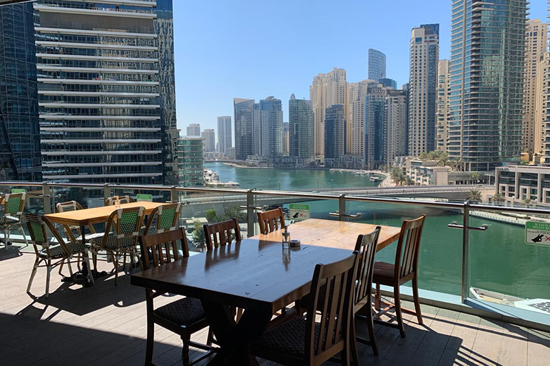 breakfast with a view Dubai 