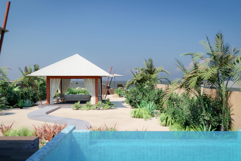 Al Hamra private beach villa rak