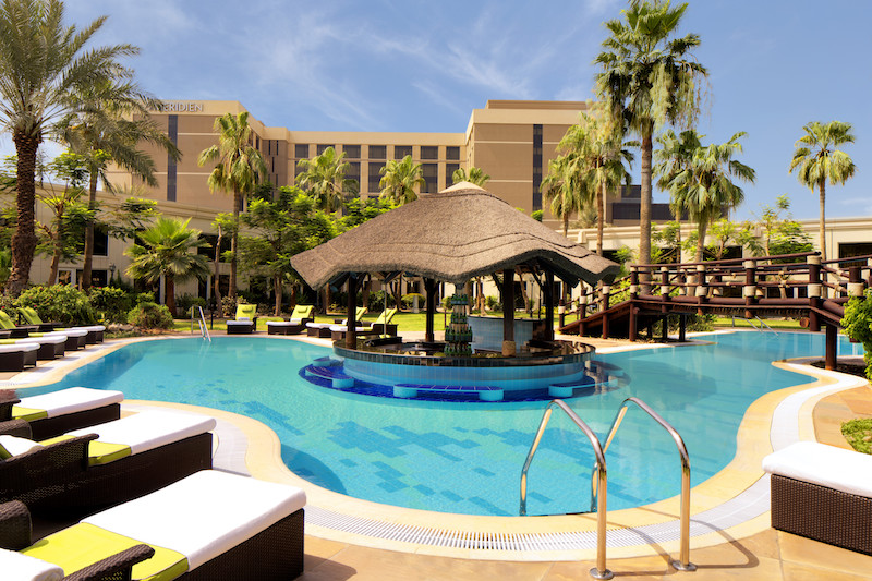 Le Meridien Dubai pool pass Courtyard Pool