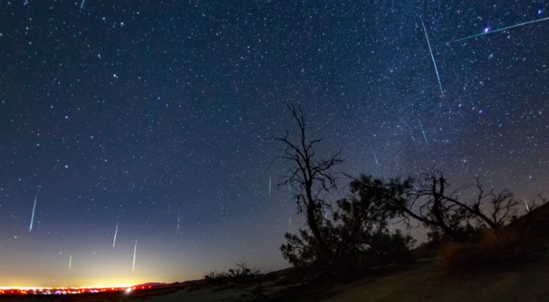 Geminid meteor shower in dubai in december