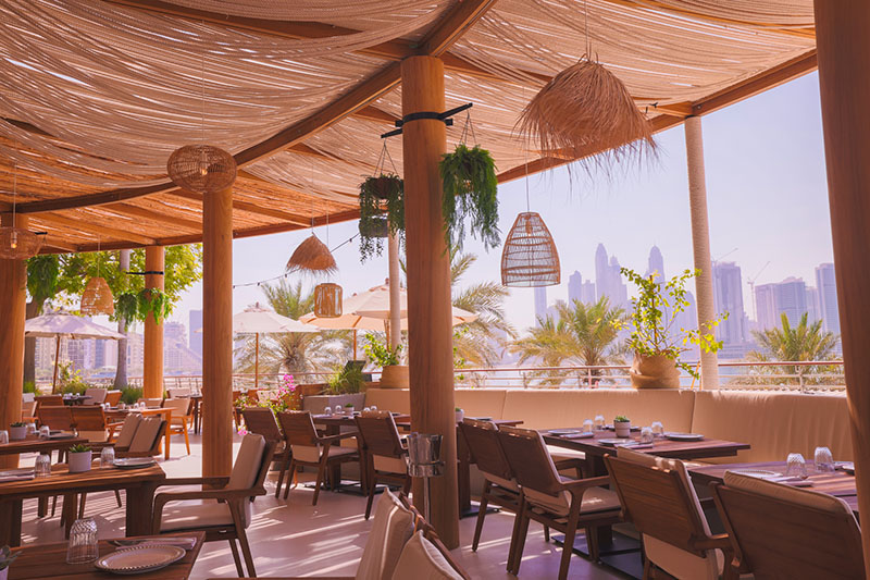 Ula-beach-bar-dubai breakfast with a view Dubai 