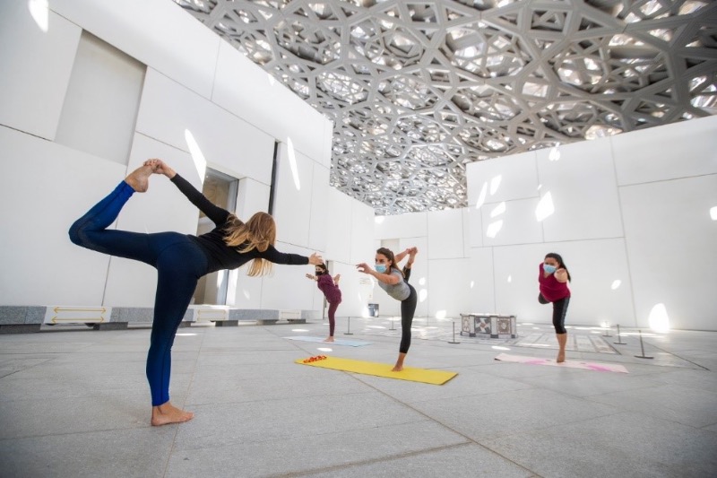 Louvre Abu Dhabi yoga