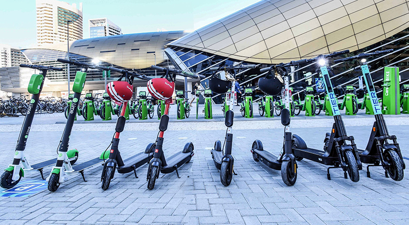 e-scooters banned on Dubai Metro