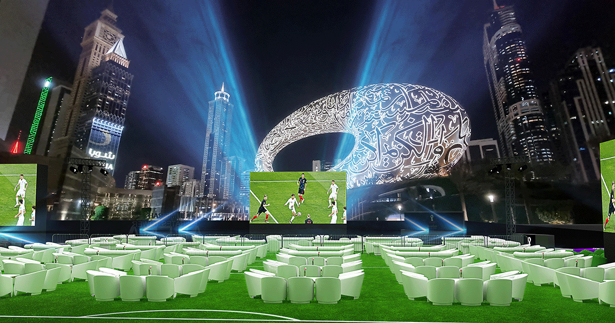 شاهد كأس العالم في استاد جوميا أبراج الإمارات الجديد