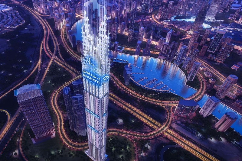 Inside Burj Binghatti, the world's tallest residential tower in Dubai