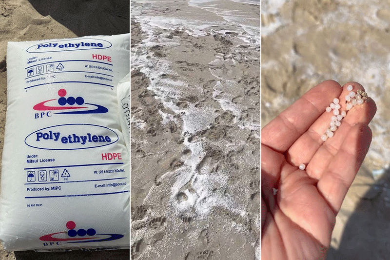 plastic spill dubai beaches