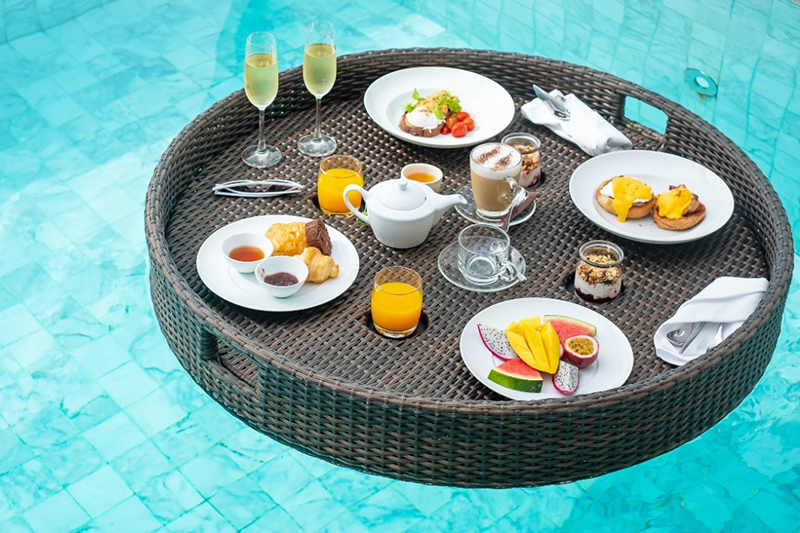 Sofitel Dubai Downtown - floating breakfasts UAE