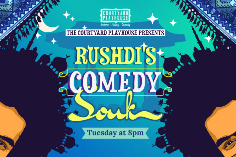 Rushdi Rafeek - Comedy shows in Dubai at Courtyard Playhouse 