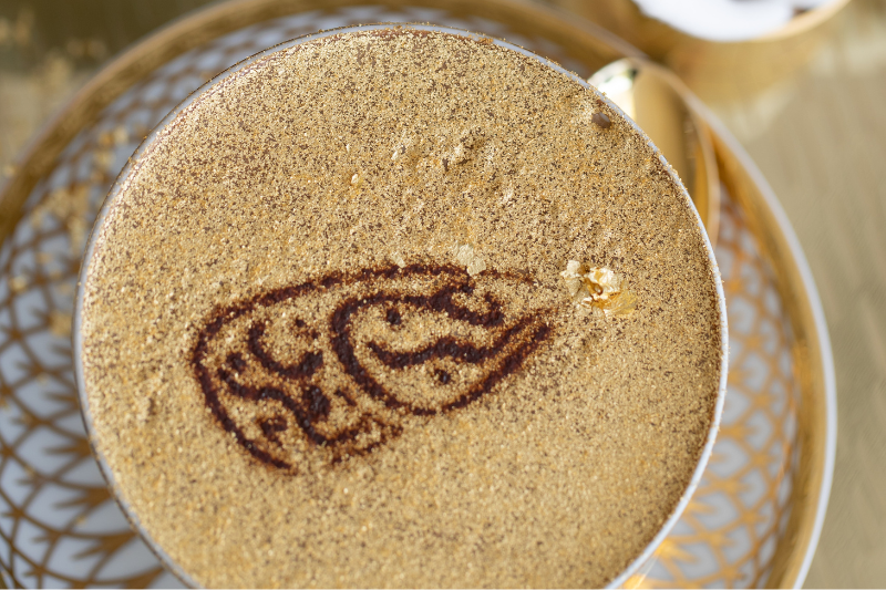 Gold cappuccino - World Coffee Day Dubai