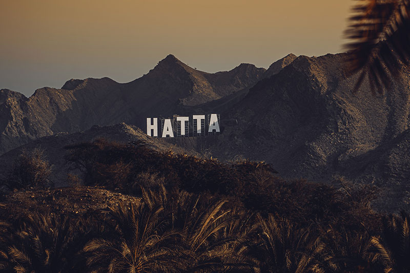 Hatta sign mountain